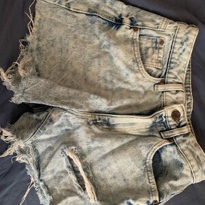 Garage Light Blue Denim Shorts